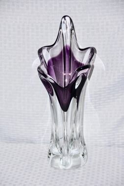 Alfredo Barbino Murano Sommeroso Studio Murano Pulled Art Glass Vase